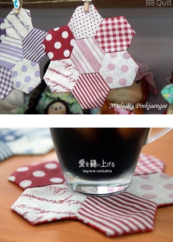 Hexagon paper templateGranny's garden patchwork100/pack6 sizes