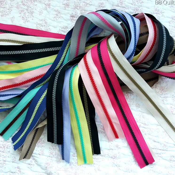 5 Molded Plastic Continuous Zipper ChainZipper by the YardMulti colour