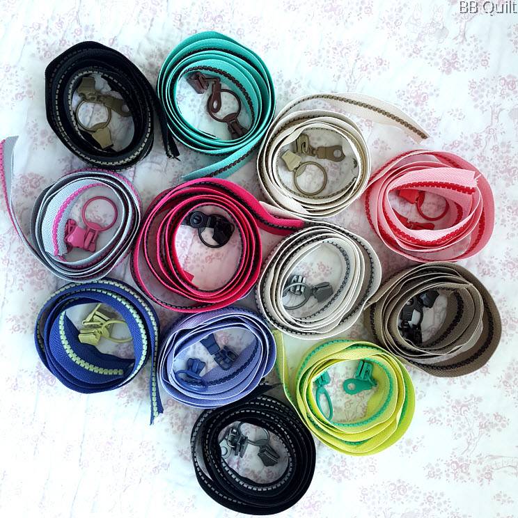 5 Molded Plastic Continuous Zipper ChainZipper by the YardMulti colour