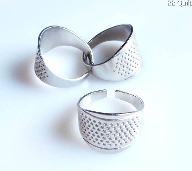 Adjustable Silver Thimble Ring for SewingQuiltingNeedlepointEmbroidery