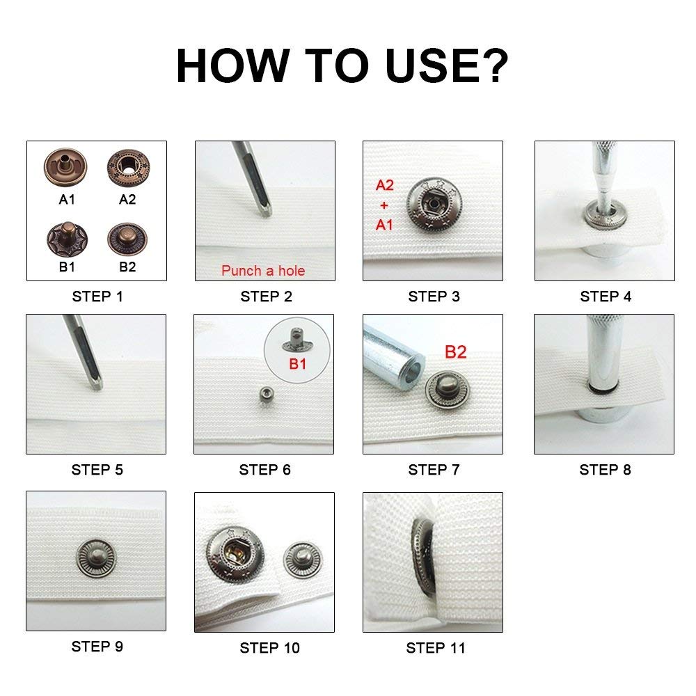 DIY 633# Metal Snap Button Tools